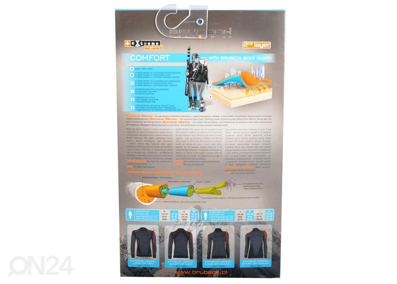 Naisten lämmin aluspaita Brubeck MERINO kuvasuurennos