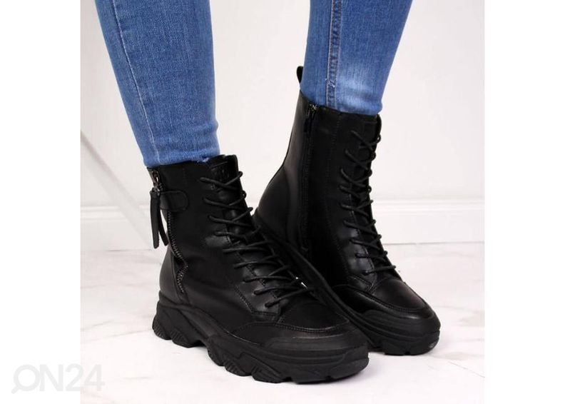 Naisten nahkaiset talvisaappaat Goe kuvasuurennos