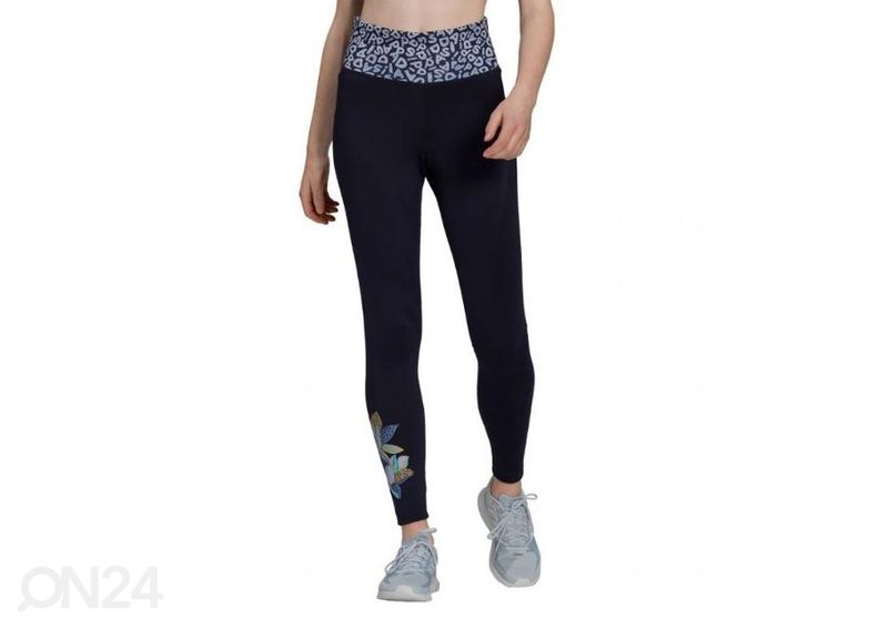 Naisten pitkät treenileggingsit Adidas Farm Rio Feel Brilliant AeroReady kuvasuurennos
