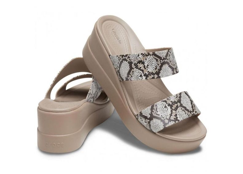 Naisten sandaalit Crocs Brooklyn Mid Wedge W 206219 93T kuvasuurennos
