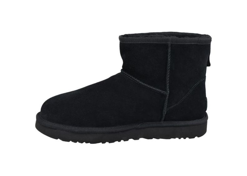 Naisten talvisaappaat UGG Classic Mini Rubber Logo W 1108231-BLK kuvasuurennos
