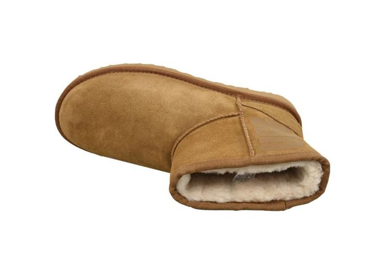 Naisten talvisaappaat UGG Classic Mini UGG Rubber Logo W kuvasuurennos