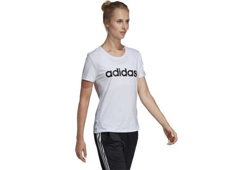 Naisten treenipaita adidas W D2M Logo Tee W DU2080 kuvasuurennos