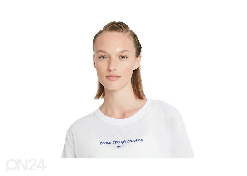 Naisten treenipaita Nike Yoga Cropped Graphic kuvasuurennos