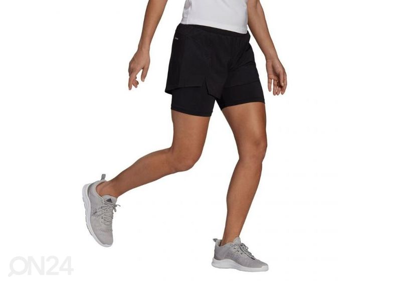 Naisten treenishortsit Adidas 2w1 Primeblue Design kuvasuurennos