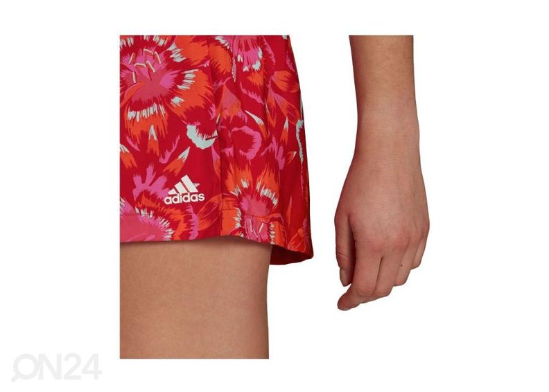 Naisten treenishortsit Adidas Farm Floral Print kuvasuurennos