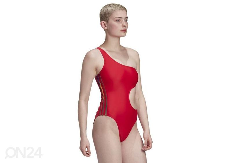 Naisten uimapuku Adidas Originals Adicolor 3D Trefoil Swimsuit W GJ7716 kuvasuurennos