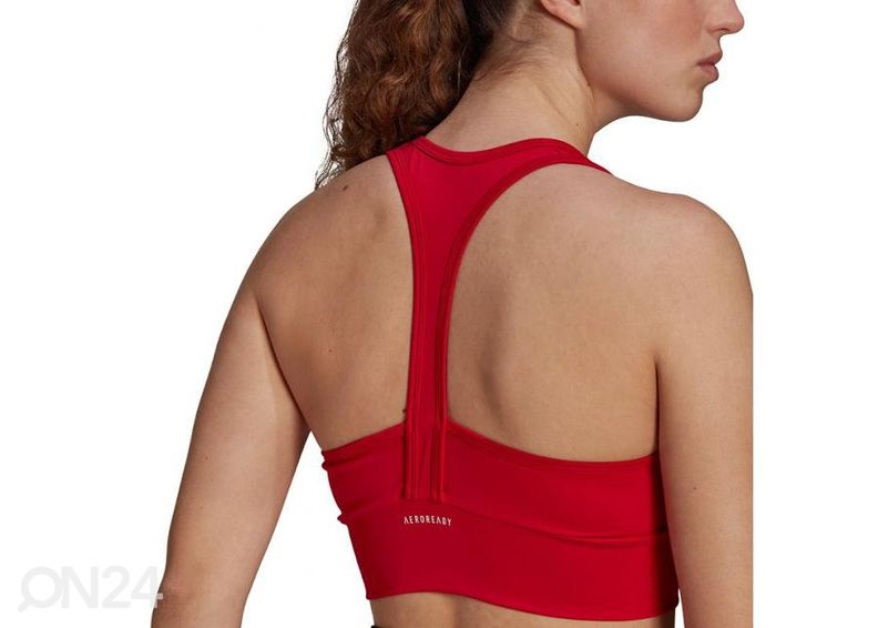 Naisten urheiluliivit Adidas Farm All-Over-Print Bra Top Aeroready kuvasuurennos