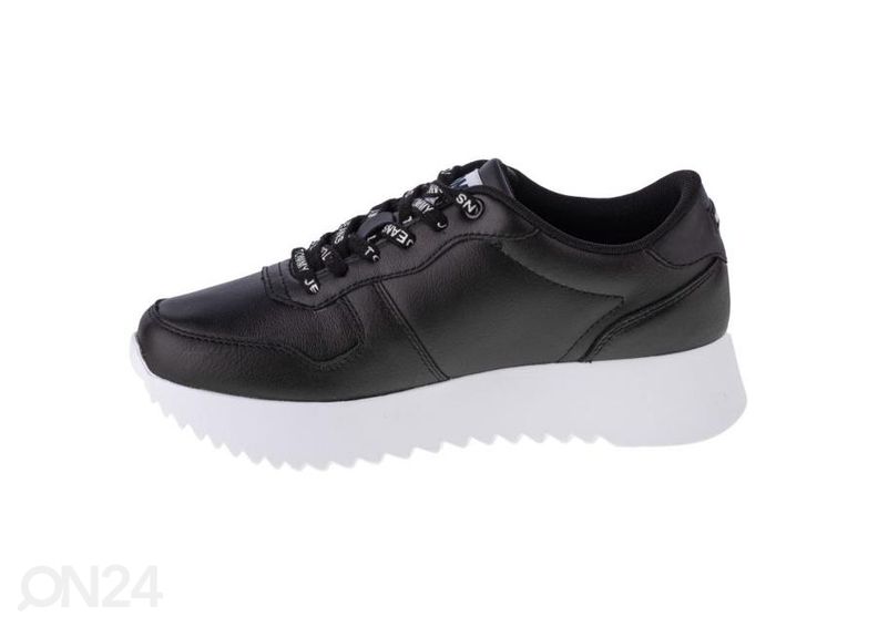Naisten vapaa-ajan kengät Tommy Hilfiger High Cleated Leather kuvasuurennos
