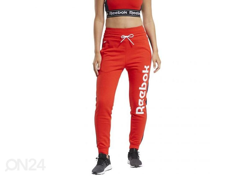 Naisten verrytelyhousut Reebok TE Liner Logo French Terry W kuvasuurennos