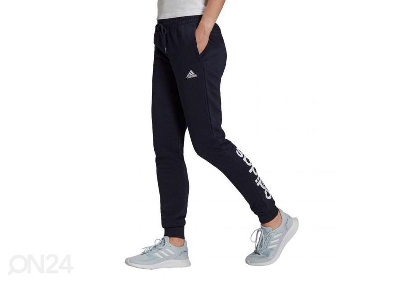 Naisten verryttelyhousut Adidas Essentials French Terry Logo kuvasuurennos