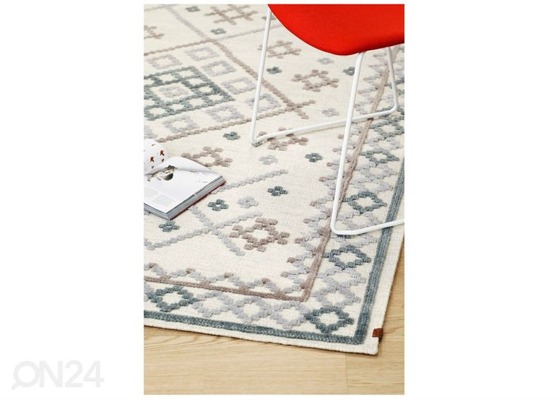 Narma käsinkudottu villamatto 140x200 cm kuvasuurennos