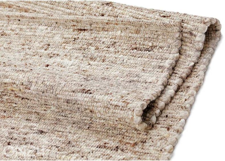 Narma käsinkudottu villamatto Hygge beige 200x300 cm kuvasuurennos