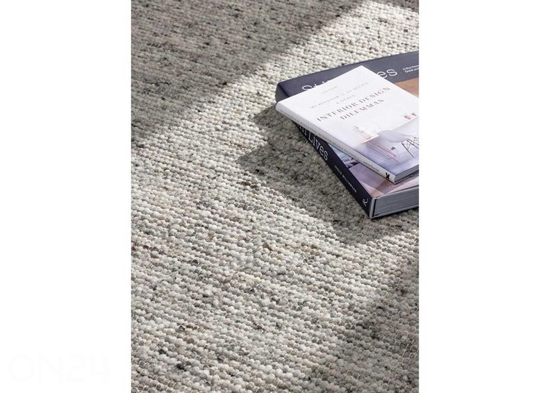 Narma käsinkudottu villamatto Hygge grey 90x160 cm kuvasuurennos