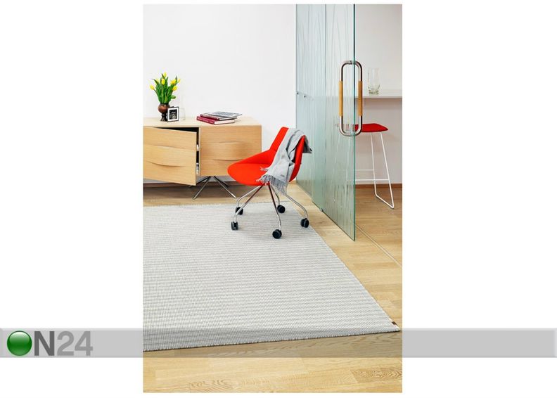 Narma käsinkudottu villamatto Jonava grey 160x230 cm kuvasuurennos