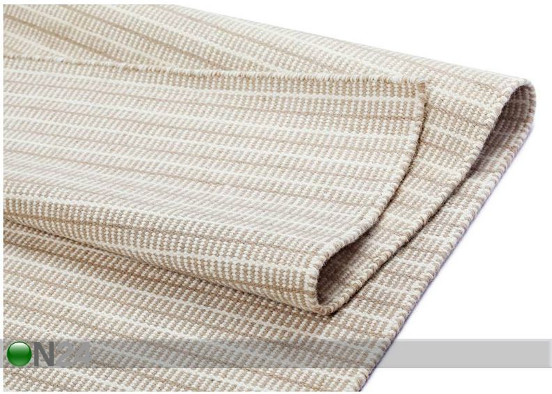 Narma käsinkudottu villamatto Jonava linen 160x230 cm kuvasuurennos