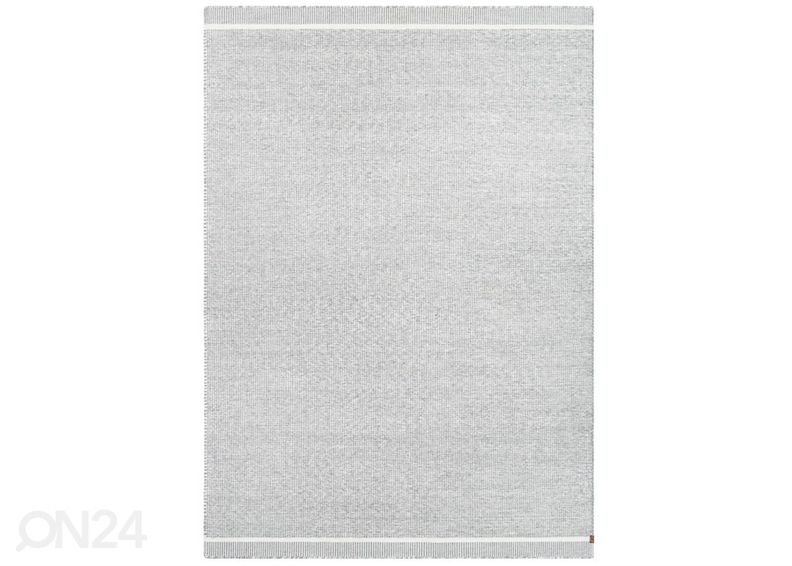 Narma käsinkudottu villamatto Nummela harmaa 140x200 cm kuvasuurennos