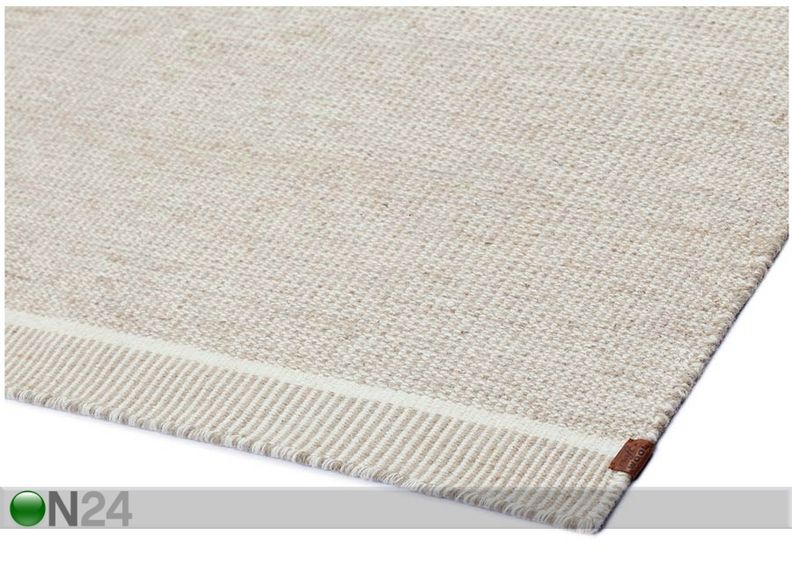Narma käsinkudottu villamatto Nummela linen 160x230 cm kuvasuurennos
