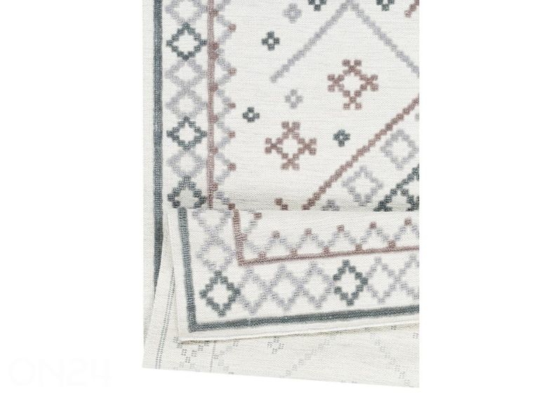 Narma käsinkudottu villamatto Palanga grey-beige 160x230 cm kuvasuurennos