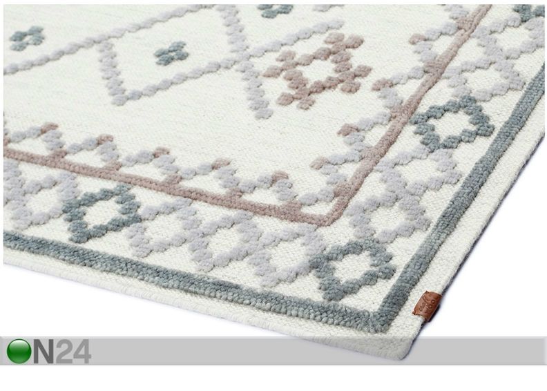 Narma käsinkudottu villamatto Palanga grey-beige 160x230 cm kuvasuurennos