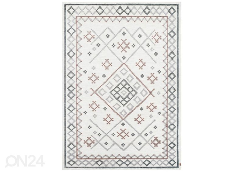 Narma käsinkudottu villamatto Palanga harmaa-beige 160x230 cm kuvasuurennos