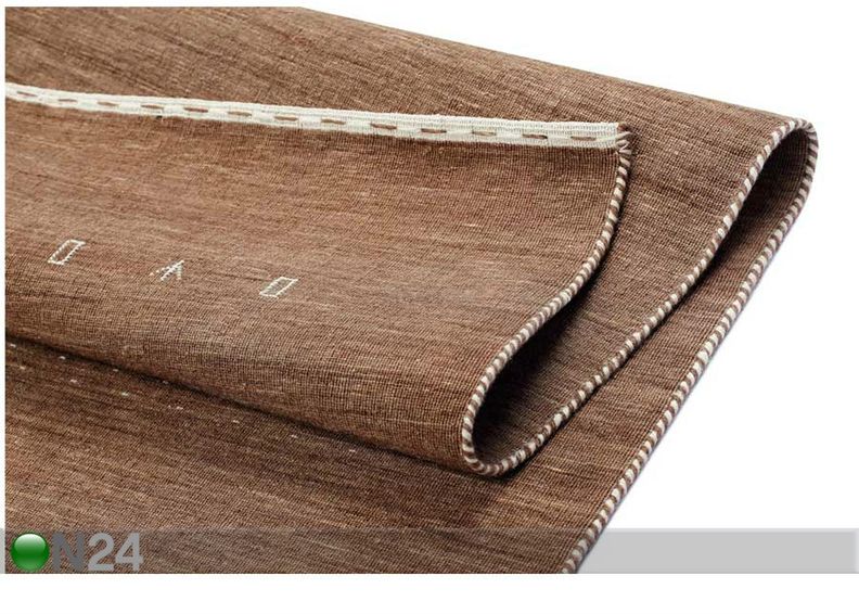 Narma käsinkudottu villamatto Tornio brown 160x230 cm kuvasuurennos