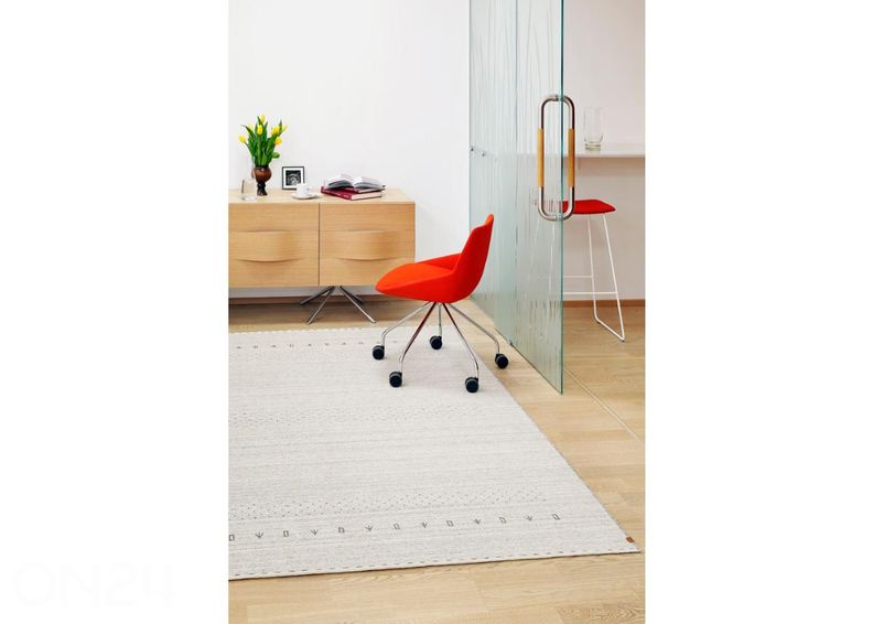 Narma käsinkudottu villamatto Tornio natural 140x200 cm kuvasuurennos