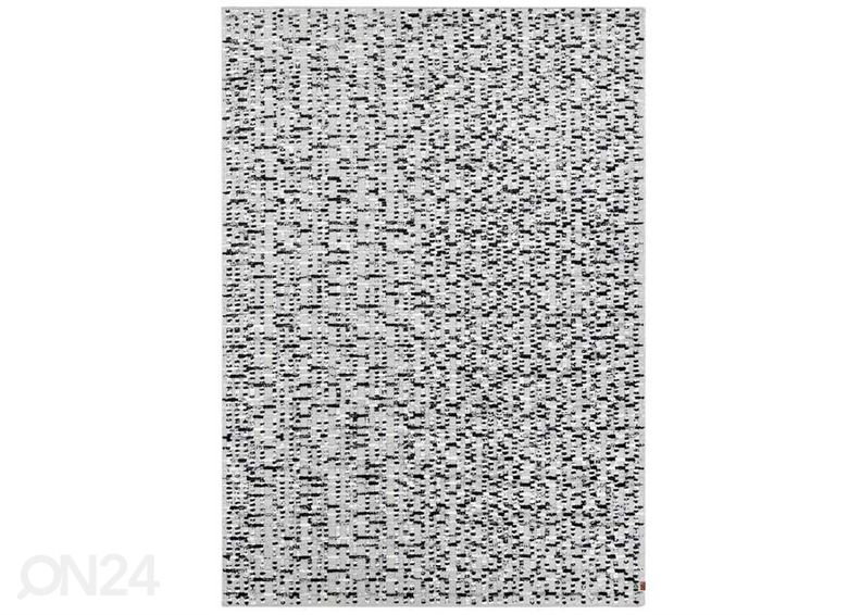 Narma käsinkudottu villamatto Virrati hopea 140x200 cm kuvasuurennos