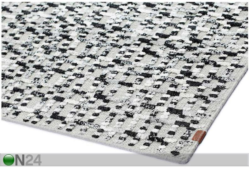 Narma käsinkudottu villamatto Virrati silver 160x230 cm kuvasuurennos