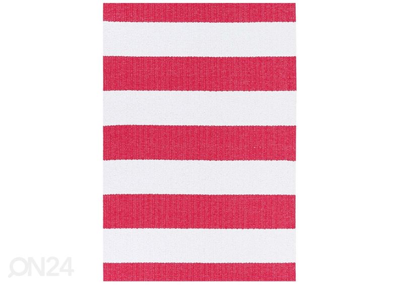 Narma muovimatto Birkas carmine-white 70x150 cm kuvasuurennos