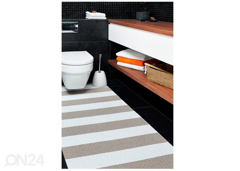 Narma muovimatto Birkas linen-white 70x350 cm kuvasuurennos