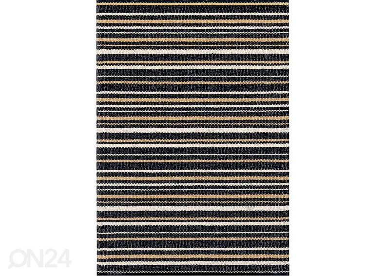 Narma muovimatto Hullo black-beige 70x300 cm kuvasuurennos