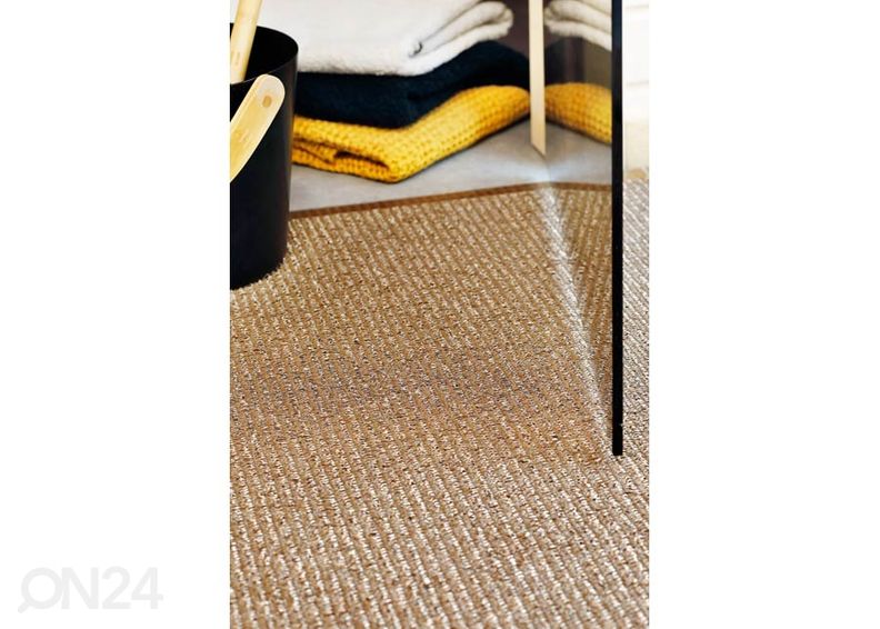 Narma muovimatto Neve caramel metallic 70x150 cm kuvasuurennos