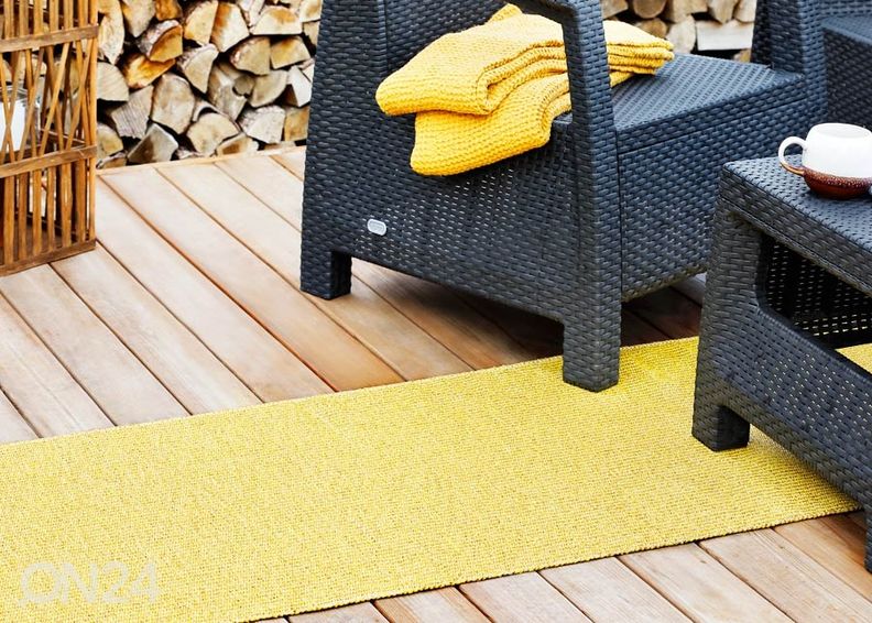Narma muovimatto Neve gold metallic 70x200 cm kuvasuurennos