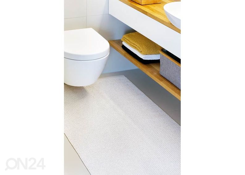 Narma muovimatto Neve ivory metallic 70x150 cm kuvasuurennos