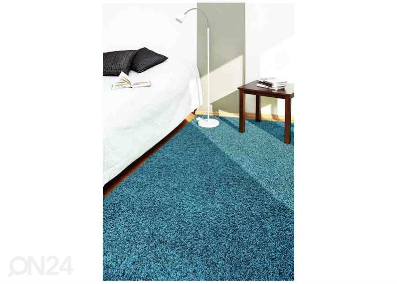 Narma pitkäkarvainen matto Spice™ petrooli 300x400 cm kuvasuurennos