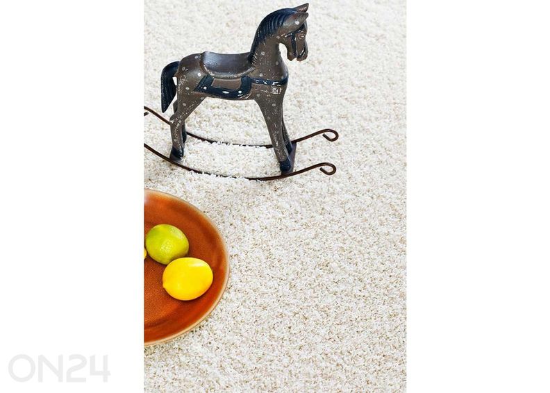 Narma pitkäkarvainen matto Spice™ valkoinen pyöreä Ø 133 cm kuvasuurennos