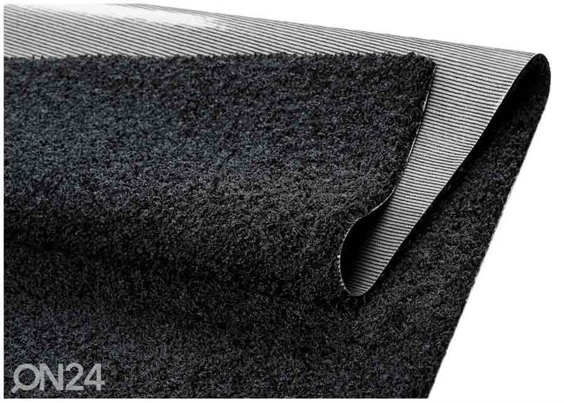 Narma pitkänukkainen matto Spice™ musta 67x133 cm kuvasuurennos