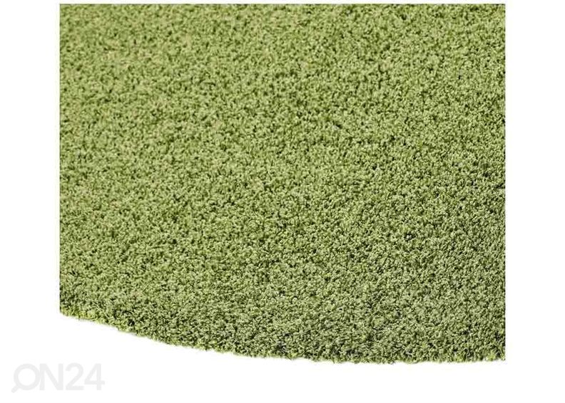 Narma pitkänukkainen matto Spice™ vihreä pyöreä Ø 133 cm kuvasuurennos