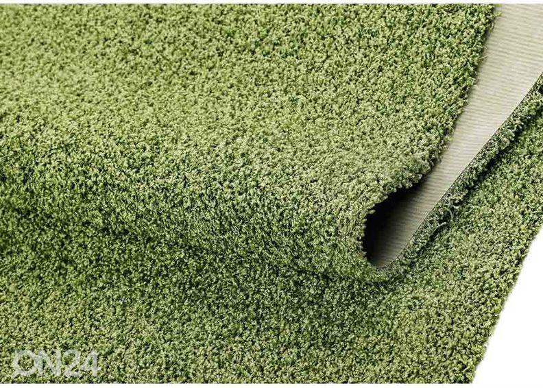 Narma pitkänukkainen matto Spice™ vihreä pyöreä Ø 200 cm kuvasuurennos