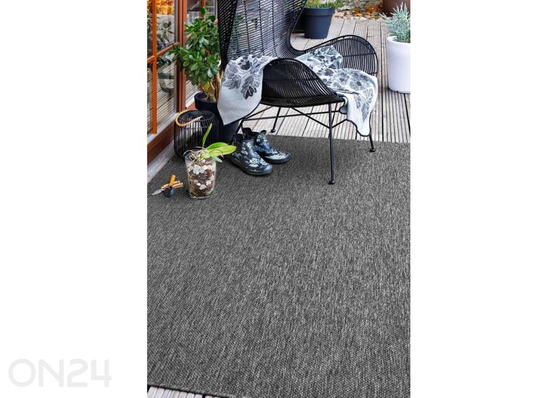 Narma sidosmatto Vagabond™ grey pyöreä Ø 160 cm kuvasuurennos