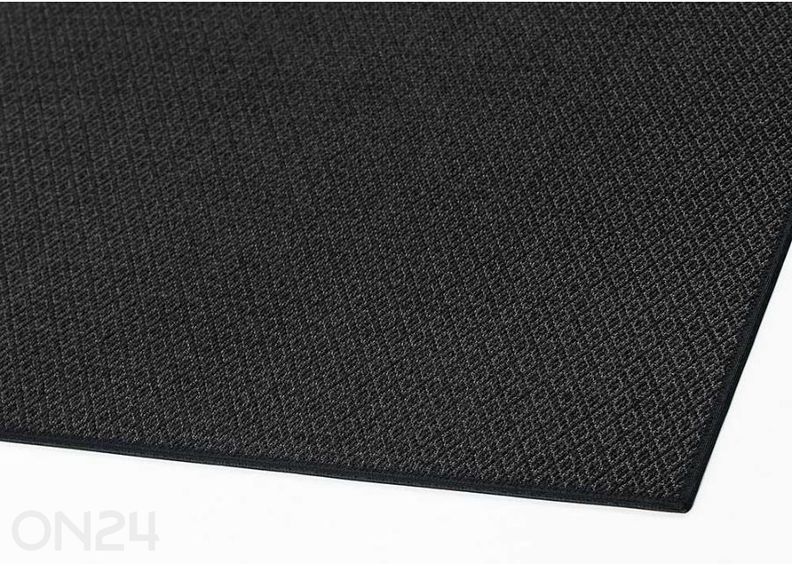 Narma sileäkudosmatto Bello™, musta 200x300 cm kuvasuurennos