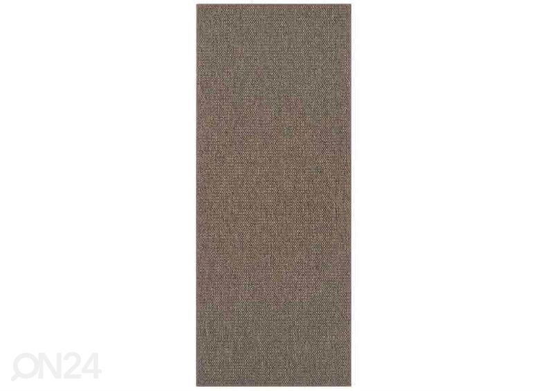 Narma sileäkudosmatto Bello™, ruskea 80x400 cm kuvasuurennos