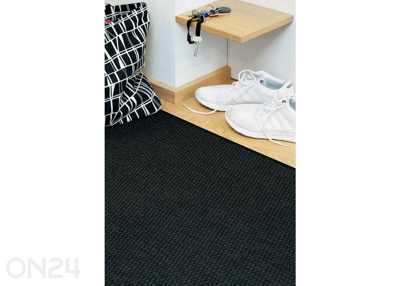 Narma sileäkudosmatto Bono™ black pyöreä Ø 160 cm kuvasuurennos