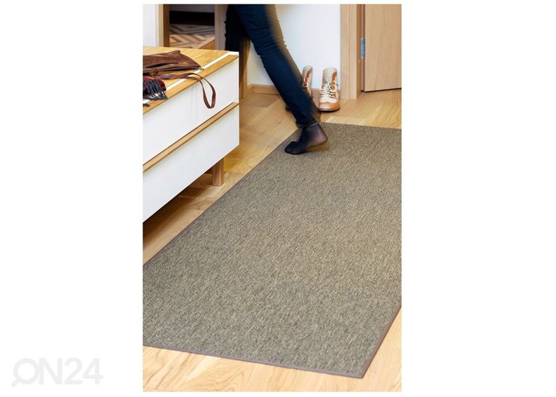 Narma sileäkudosmatto Bono™ brown 80x160 cm kuvasuurennos