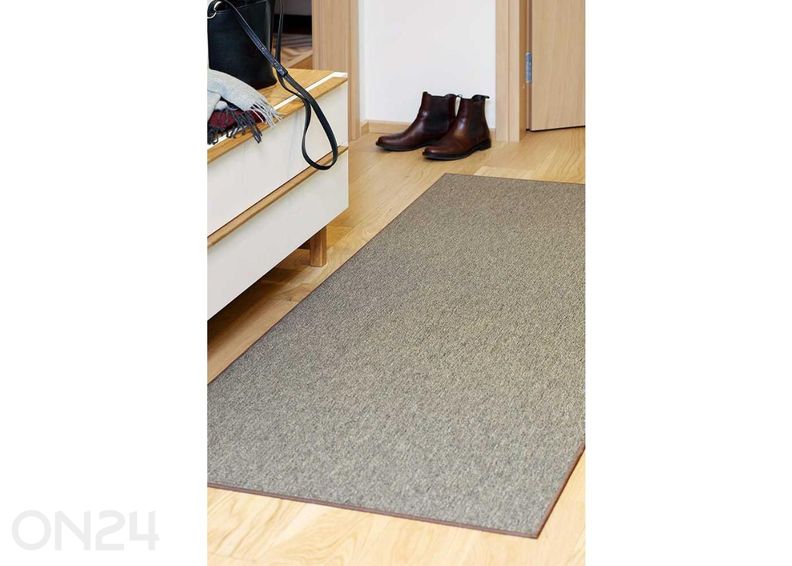 Narma sileäkudosmatto Bono™ brown pyöreä Ø 160 cm kuvasuurennos