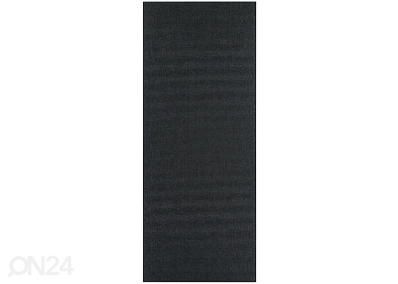 Narma sileäkudosmatto Credo™ black 80x200 cm kuvasuurennos