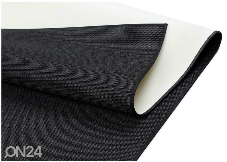 Narma sileäkudosmatto Credo™ black 80x200 cm kuvasuurennos