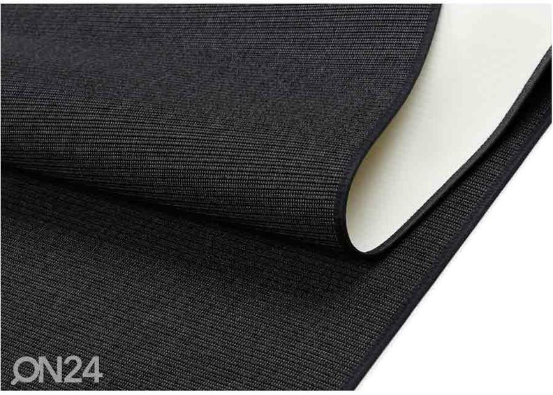 Narma sileäkudosmatto Credo™ black pyöreä Ø 160 cm kuvasuurennos