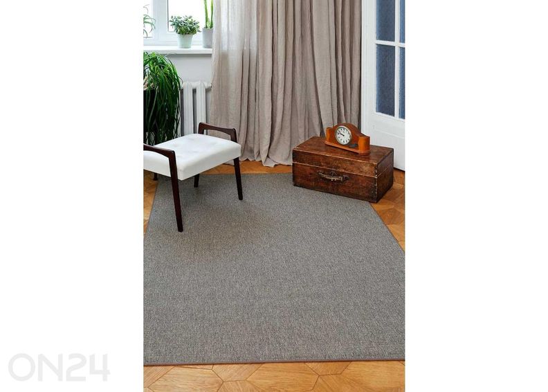 Narma sileäkudosmatto Credo™ brown pyöreä Ø 160 cm kuvasuurennos